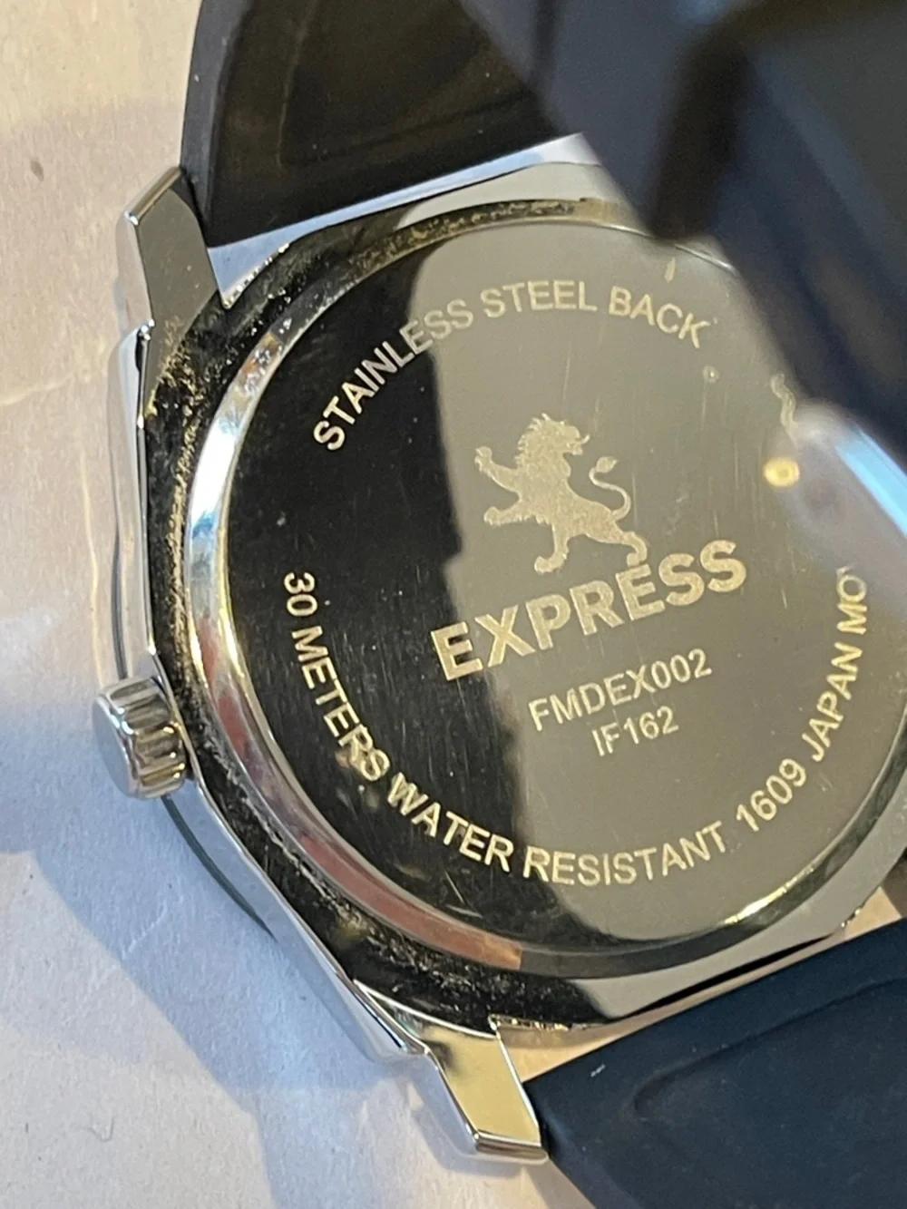 Express Quartz Watch Stainless Steel Back 30M Water Resistant Japan Movement